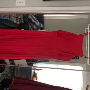 Red formal dress